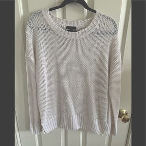 Womens JCrew Small White Beach Sweater.